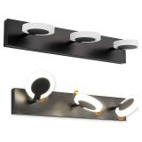 YHTlaeh Bathroom Vanity Light Matte Black LED 24 inch 18W 4000K Natural White Light Wall Bar Lighting Fixtures Over Mirror