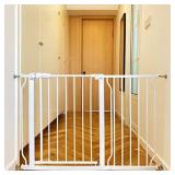 BalanceFrom Easy Walk-Thru Safety Gate for Doorways and Stairways with Auto-Close/Hold-Open Features, Multiple Sizes, White, Model: None