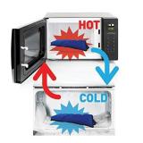 Tempthera Reusable Hot and Cold Gel Packs for Therapy, Pain Relief (Back, Neck, Arm, Leg) - 14 x 10 Inch (Medium) - 1 Count - Blue