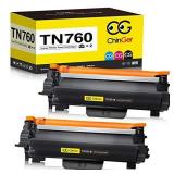CHINGER TN760 Compatible Toner Cartridge Replacement for Brother TN760 TN-760 TN730 Used with HL-L2350DW HL-L2395DW HL-L2390DW DCP-L2550DW MFC-L2750DW HL-L2370DW MFC-L2710DW (2 Black, High Yield)