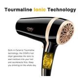 Hair Dryer, 1875W Professional Powerful Hairdryerï¼ DC Motor Ionic Blow Dryer with Adjustable 2 Speed, 3 Heat Settings, 5 Mins Fast Drying ï¼ with Diffuser & Nozzles ï¼for Women&MenâC