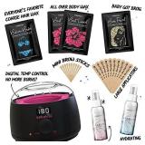 Waxing Kit Wax Warmer Hair Removal with Hard Wax Beans. KoluaWax Multiple Formulas Target Different Type of Hair, Eyebrow, Facial, Armpit, Bikini, Brazilian,for Women and Men. 20 Applicators for Home