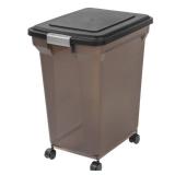 IRIS 67 Quart Airtight Pet Food Container, Black no lid