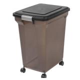 IRIS 67 Quart Airtight Pet Food Container, Black no lid