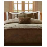 Madison Park Boone Microsuede 7-Pc. Queen Comforter Set Bedding