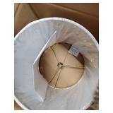 Aspen Creative 31227 Transitional Drum (Cylinder) Shaped Spider Construction Lamp Shade in White, 8" wide (8" x 8" x 8")