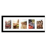 Black Collage Picture Frame with 5 Openings; Made for 4x6 Inch photos
