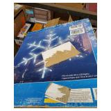 Brite Star 18" 90 lt LED Tube Light Snowflake, Pure White