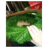 National Tree 24" North Valley Spruce Wreath with 50 Battery Operated Dual Led Lights