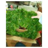National Tree 24" North Valley Spruce Wreath with 50 Battery Operated Dual Led Lights