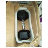 Amazonbasics Rubber Encased Hex 35lb Dumbbell Weight