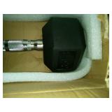 Amazonbasics Rubber Encased Hex 35lb Dumbbell Weight