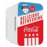 Cooluli - Coca-Cola Americana 0.4 Cu. Ft. Mini Fridge - Red