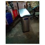 simplehuman - 45 Liter / 11.9 Gallon Butterfly Lid Kitchen Step Trash Can, Brushed Stainless Steel - Brushed Stainless Steel