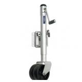 29" Black and Metallic Gray Vehicle and Maritime Accessories Fulton Dual Wheel Bolt-Thru Swivel Jack