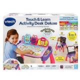VTech Touch and Learn Activity Desk Deluxe with Easel, Chalkboard, Pink