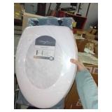 Mayfair Elongated White Molded Wood Toilet Seat