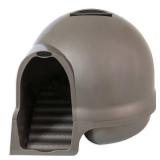 Booda Dome Clean Step Cat Litter Box, Brushed Nickel