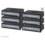 IRIS USA DTD-L Desktop Stacking Drawer, Black