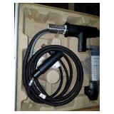 SOKA Commercial Kitchen Sink Faucet With Pull Down Sprayer High Arc Fit for One & 3 Hole w/ Deck Plate Single Handle Industrial Style Matte Black