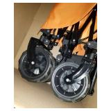 Moon Lence Collapsible Outdoor Utility Wagon Heavy Duty Folding Garden Portable Hand Cart with All-Terrain Beach Wheels