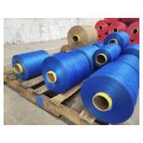 Palette of Blue and Brown Thread