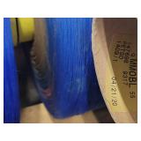 Palette of Blue and Brown Thread