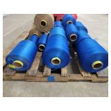 Palette of Blue and Brown Thread