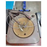 Old School Brown Metal Turntable - Unknown Model or Brand