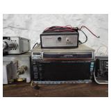 Lot of 4 Old School Vehicle Stereo Units and Power Amplifier