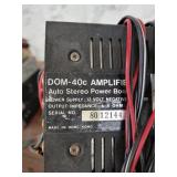 Lot of 4 Old School Vehicle Stereo Units and Power Amplifier