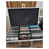Lot of Classic Cassette Tapes - with Storage Case