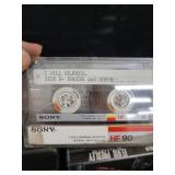 Lot of Classic Cassette Tapes - with Storage Case