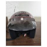 Maroon CL-5 Red Helmet Size M