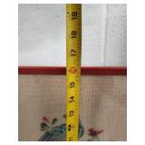 Lot of 2 Wall Decor Pieces. Colorful Cross Stitch Dove and Mountians Views over and Blue Ocean Scene