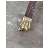 DUNCAN Dinning Room Table with Brass Lion Feet with Casters. Includes 2 Leafs. Check Pictures for More Details