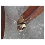 DUNCAN Dinning Room Table with Brass Lion Feet with Casters. Includes 2 Leafs. Check Pictures for More Details