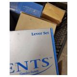 Pallet of Schlage Handles and Locks. PVC Piping fpr Under Sinks. Ratchet Bits and Socket Set. Plug Puller. Casters. .Grease Guns. Power Torch Ratchet Wrenches Nd More