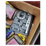 Pallet of Schlage Handles and Locks. PVC Piping fpr Under Sinks. Ratchet Bits and Socket Set. Plug Puller. Casters. .Grease Guns. Power Torch Ratchet Wrenches Nd More