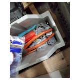 Pallet of Schlage Handles and Locks. PVC Piping fpr Under Sinks. Ratchet Bits and Socket Set. Plug Puller. Casters. .Grease Guns. Power Torch Ratchet Wrenches Nd More