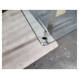 Elegant Metal Frames Glass Top Table. with 4 Chairs. Check Picture For More Details