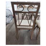 Elegant Metal Frames Glass Top Table. with 4 Chairs. Check Picture For More Details