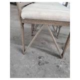 Elegant Metal Frames Glass Top Table. with 4 Chairs. Check Picture For More Details