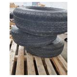 Lot of 3 Tow Master .Trailer Service Only Tires.Tubeless. . All Hold Air