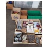 Pallet of 9/16 Sockets. Westward 32mm Combination Wrench. Casters. Extension Cords. and Books on Automotive History