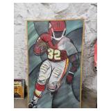 5ft x 3ft Football Star Painting