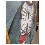 5ft x 3ft Football Star Painting