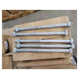 Palette of 5/8" 12 in Machine Bolts