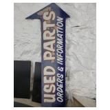 Used Parts Arrow Sign 7ft tall