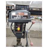 Sears 8" 3 Speed 1/6HP Drill Press - Cracked Top